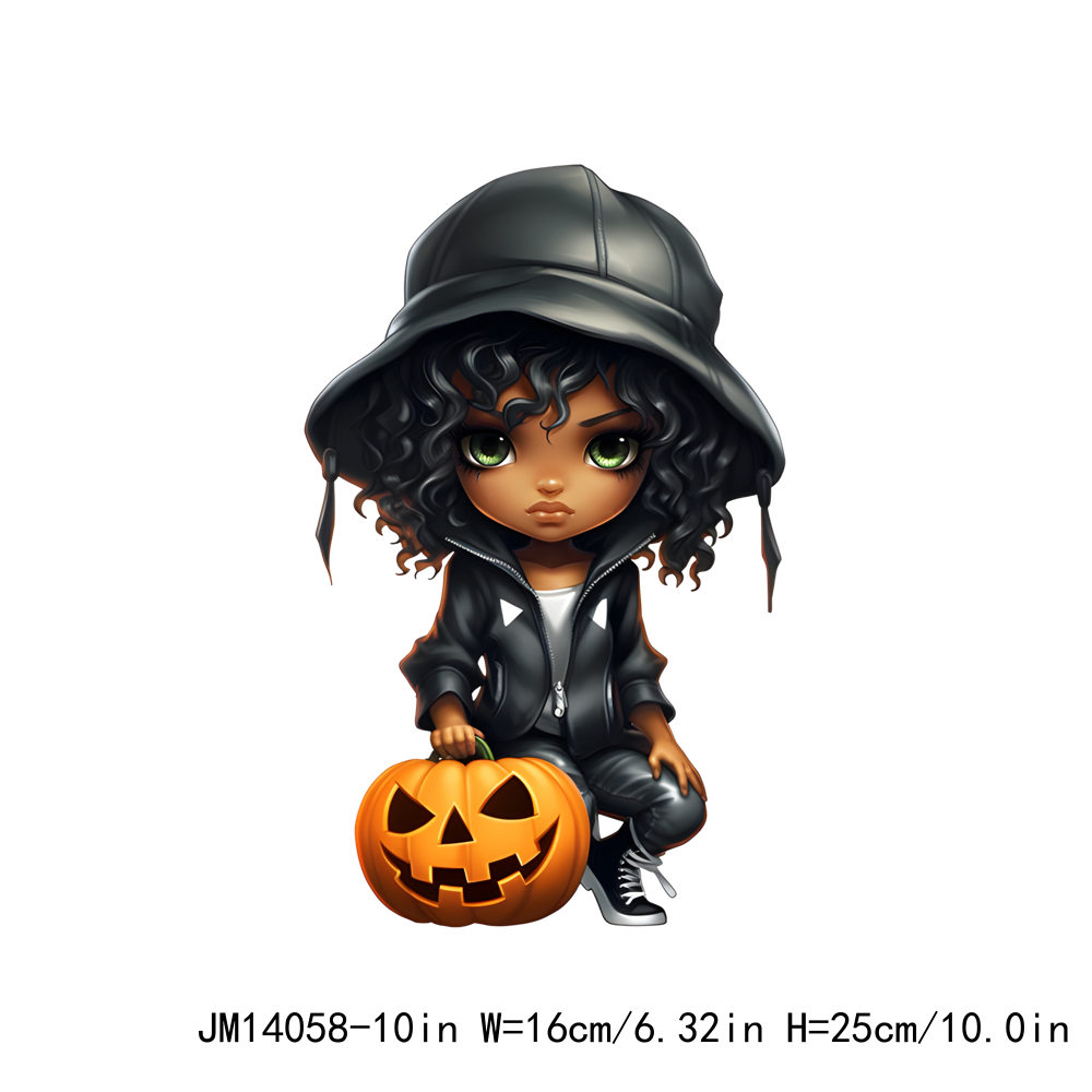 Hip Hop Halloween Costume Afro Girl DTF Transfers