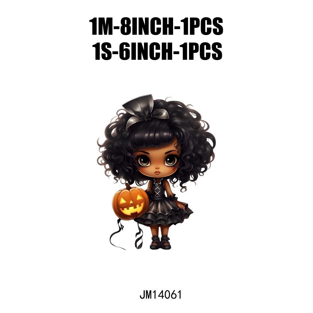 Hip Hop Halloween Costume Afro Girl DTF Transfers