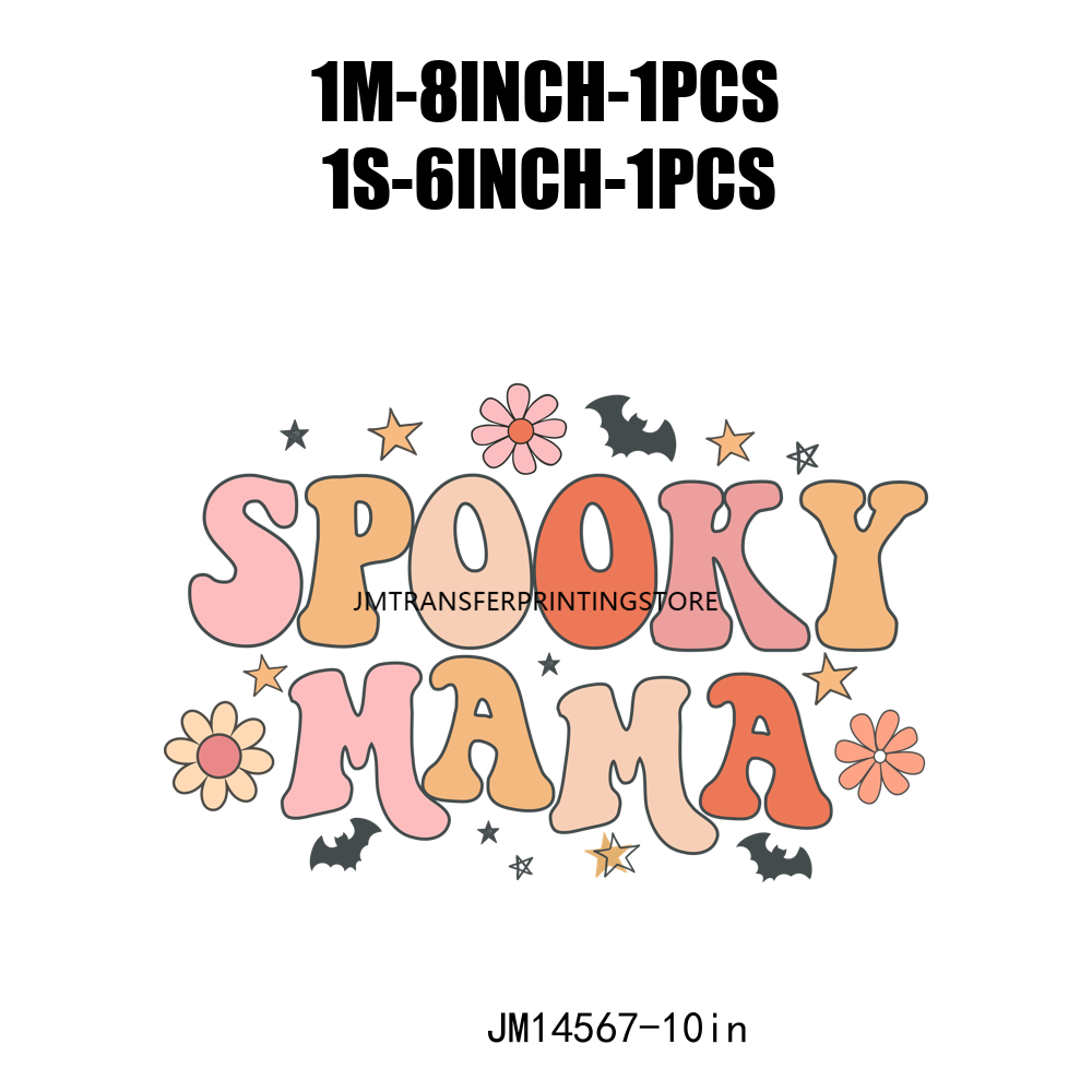 Spooky Mama Babe Boo Crew DTF Transfers