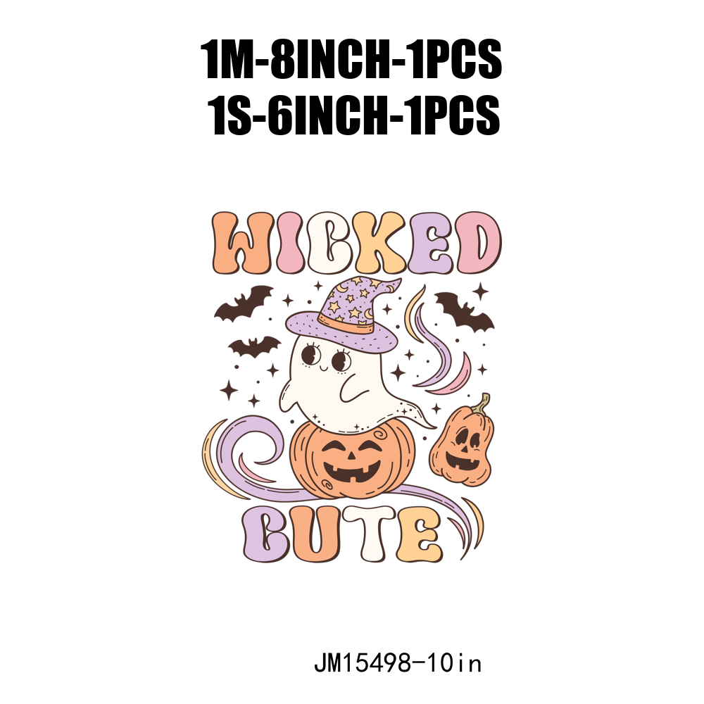 Retro Groovy Ghost Halloween DTF Transfers