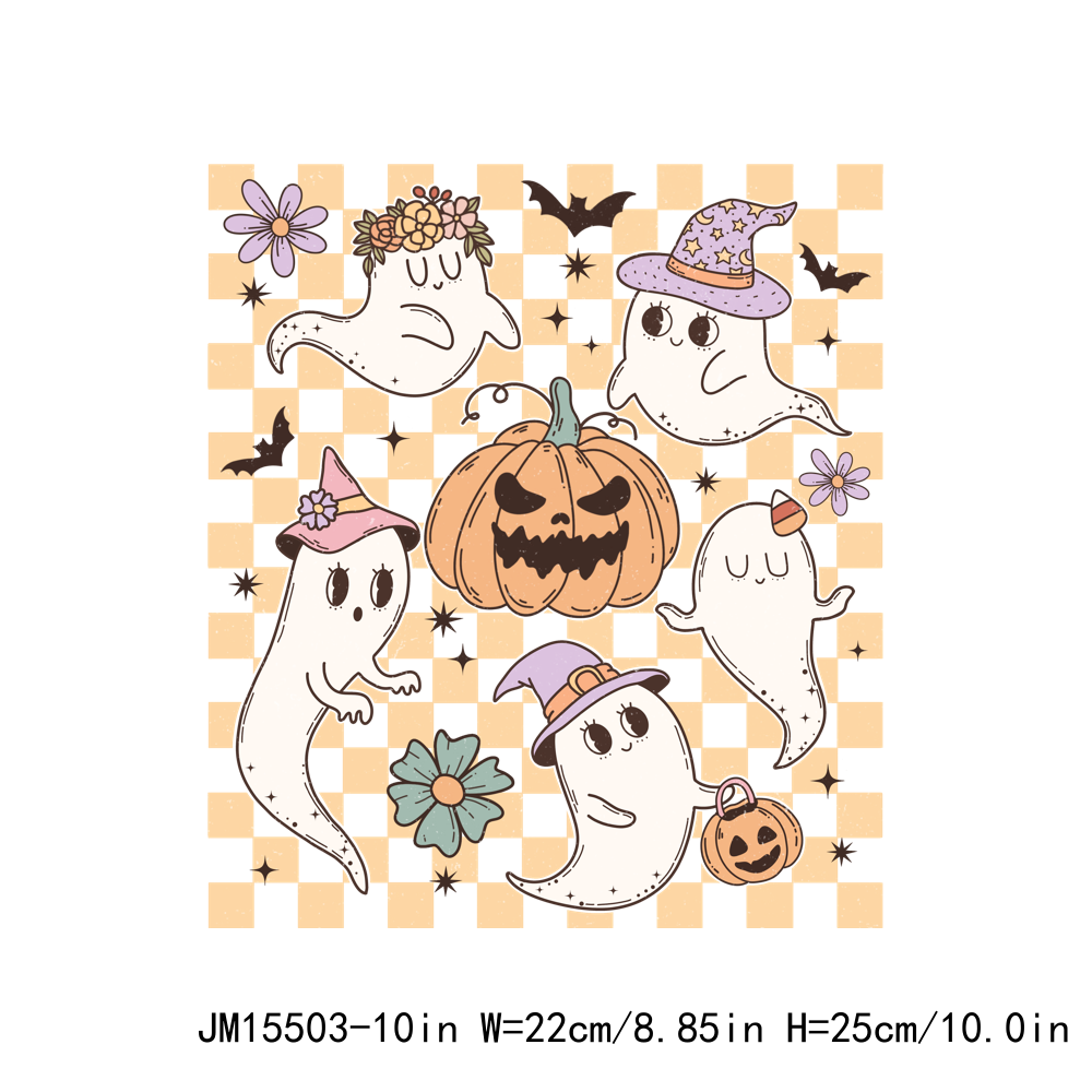 Retro Groovy Ghost Halloween DTF Transfers