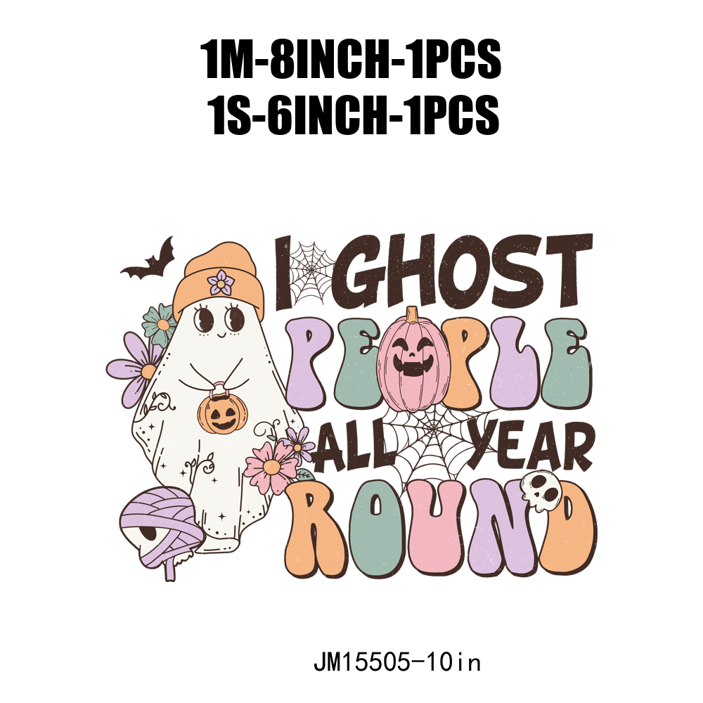 Retro Groovy Ghost Halloween DTF Transfers