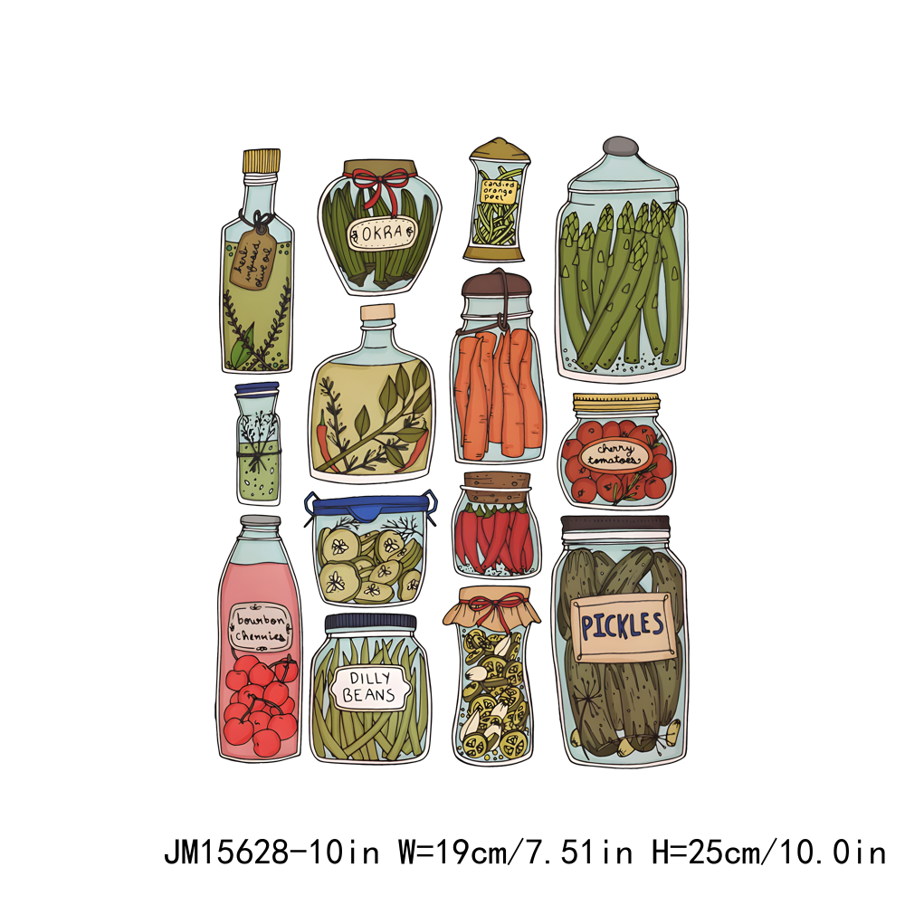 Vintage Canned Pickles DTF Transfers