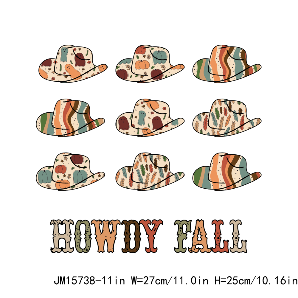 Autumn Howdy Fall Highland Cow Thanksgiving DTF Transfers