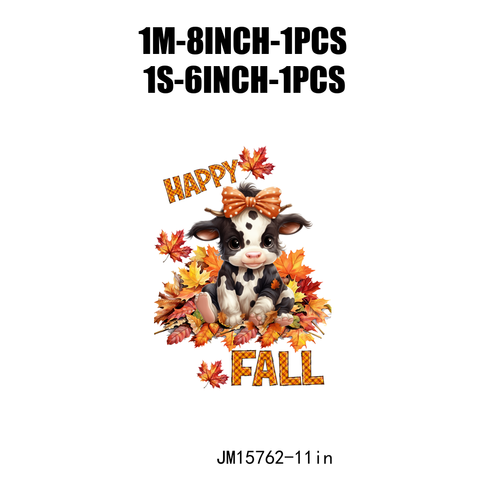 Autumn Howdy Fall Highland Cow Thanksgiving DTF Transfers