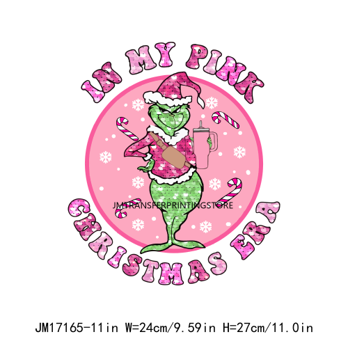 DIY Cute DTF Christmas Mode On Printing DTF Heat Transfer Stickers Ready To Press For Clothing