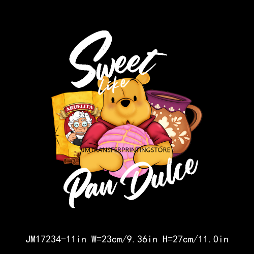 Merry Christmas Sweet Like Pan Dulce Cartoon Animal Iron On DTF Transfers Decals Ready To Press For Clothes Pillow