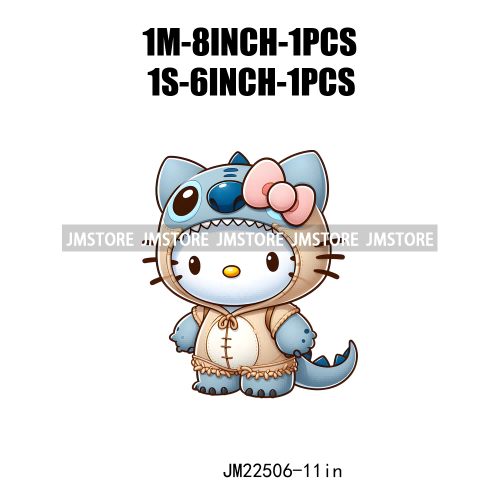 Cute Cartoon Animal Friends Love Iron On DTF Transfers Stickers Ready To Press For Clothing