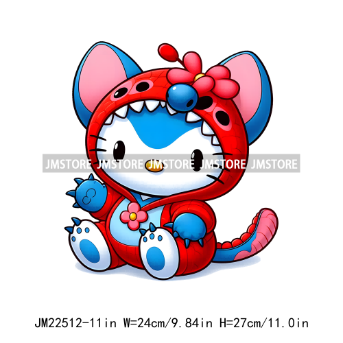 Cute Cartoon Animal Friends Love Iron On DTF Transfers Stickers Ready To Press For Clothing