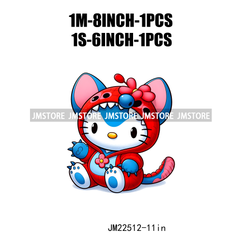 Cute Cartoon Animal Friends Love Iron On DTF Transfers Stickers Ready To Press For Clothing