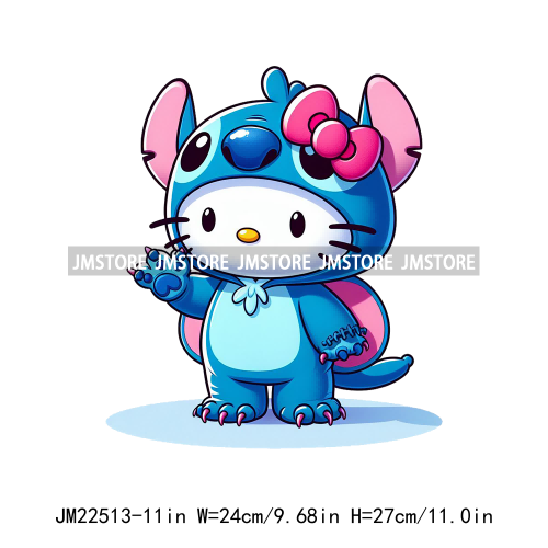 Cute Cartoon Animal Friends Love Iron On DTF Transfers Stickers Ready To Press For Clothing