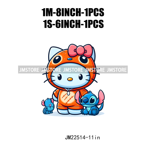 Cute Cartoon Animal Friends Love Iron On DTF Transfers Stickers Ready To Press For Clothing