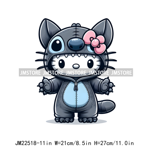 Cute Cartoon Animal Friends Love Iron On DTF Transfers Stickers Ready To Press For Clothing