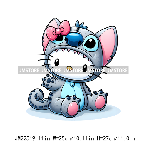 Cute Cartoon Animal Friends Love Iron On DTF Transfers Stickers Ready To Press For Clothing