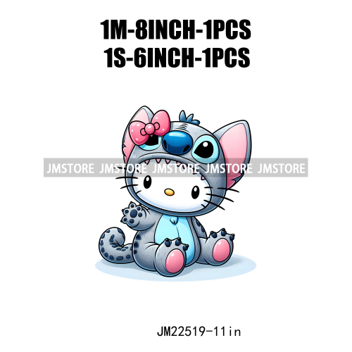 Cute Cartoon Animal Friends Love Iron On DTF Transfers Stickers Ready To Press For Clothing