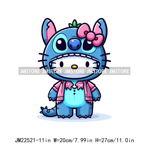 Cute Cartoon Animal Friends Love Iron On DTF Transfers Stickers Ready To Press For Clothing