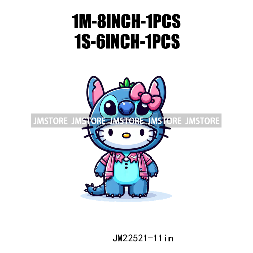 Cute Cartoon Animal Friends Love Iron On DTF Transfers Stickers Ready To Press For Clothing