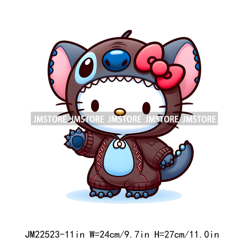 Cute Cartoon Animal Friends Love Iron On DTF Transfers Stickers Ready To Press For Clothing