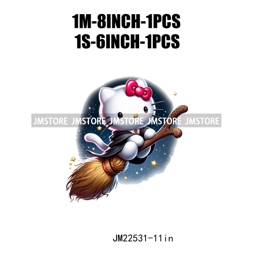 Funny Cartoon Magic School Movie Boys Cat Iron On DTF Transfers Stickers Designs Ready To Press For Hoodies Bags