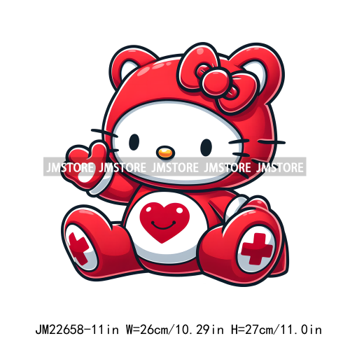 Cute Colorful Bear Costumes Animal Designs Iron On DTF Transfers Stickers Ready To Press For Clothing