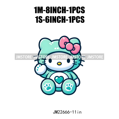 Cute Colorful Bear Costumes Animal Designs Iron On DTF Transfers Stickers Ready To Press For Clothing