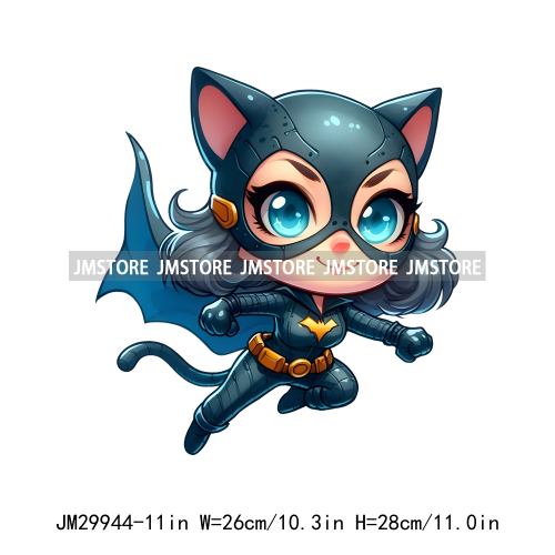 Cool Cartoon Hero Friends Kids Printing Iron On DTF Transfers Stickers Ready To Press For Hoodies Bags