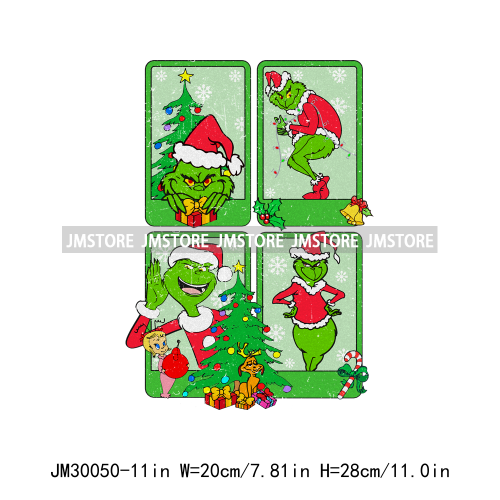 Green Christmas Coffee Tree Friends Feeling Extra Today Xmas Holiday Iron On DTF Transfers Stickers Ready To Press For Clothing