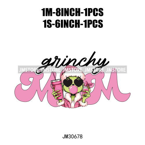 Funny That's It I'm Not Going Green Cartoon In My Era Still Waiting For Christmas Iron On DTF Transfers Stickers For T-shirts