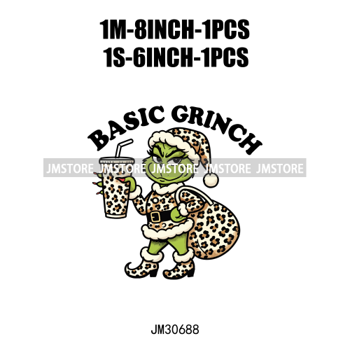 Funny That's It I'm Not Going Green Cartoon In My Era Still Waiting For Christmas Iron On DTF Transfers Stickers For T-shirts