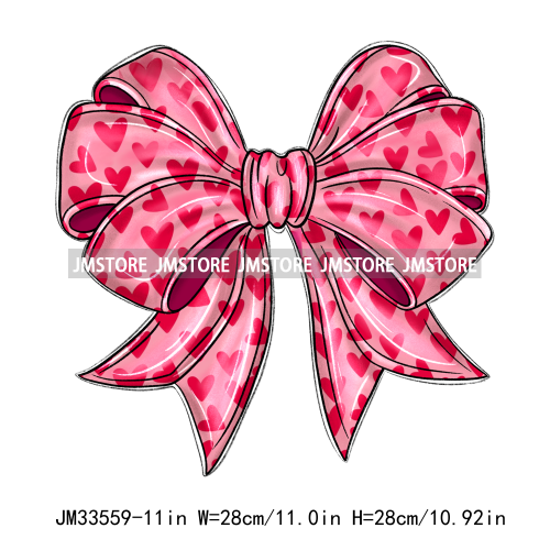 Be Mine Valentine Vibes Love More Worry Less All You Need Is Love XOXO Heart Candy Cold Peel DTF Transfer Stickers For Hoodies