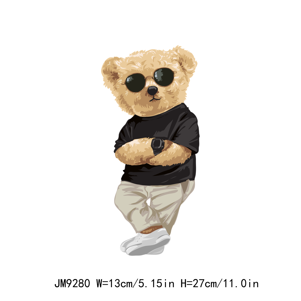 Cartoon Teddy Bear DTF Transfers