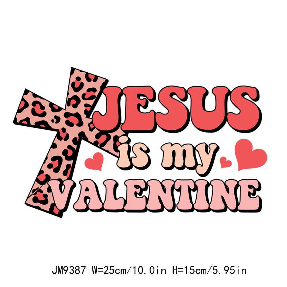 Christian Jesus Faith Valentine DTF Transfers