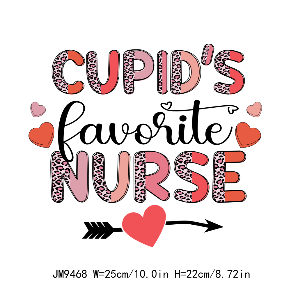 Nurse Valentine's Day DTF Transfers