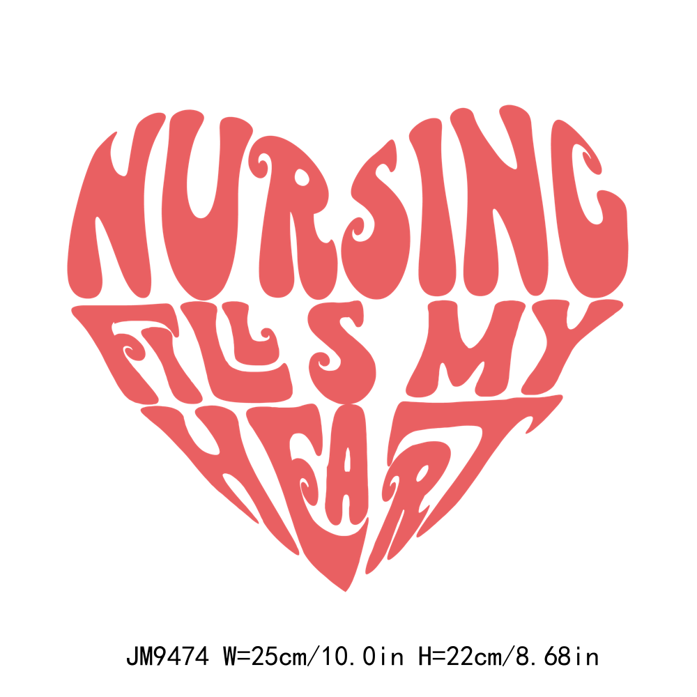 Nurse Valentine's Day DTF Transfers