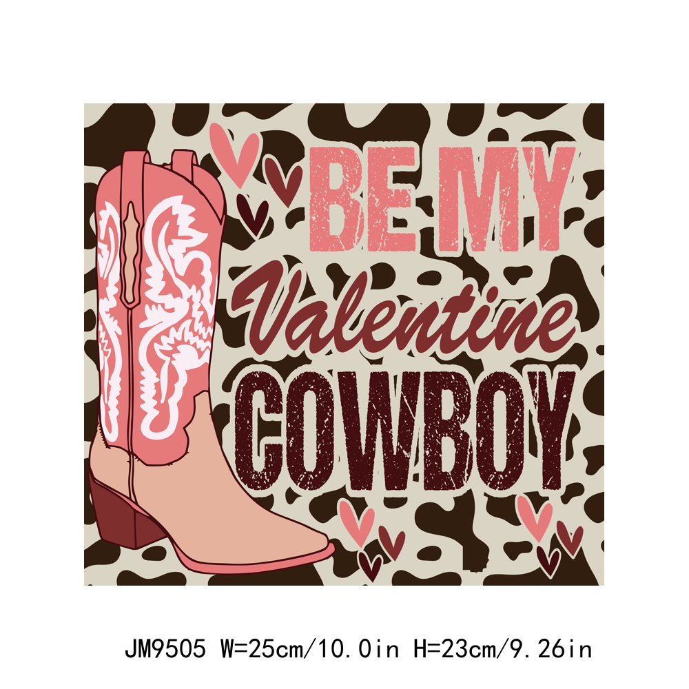 Western Cupid Cowboy Valentine's Day DTF Transfers