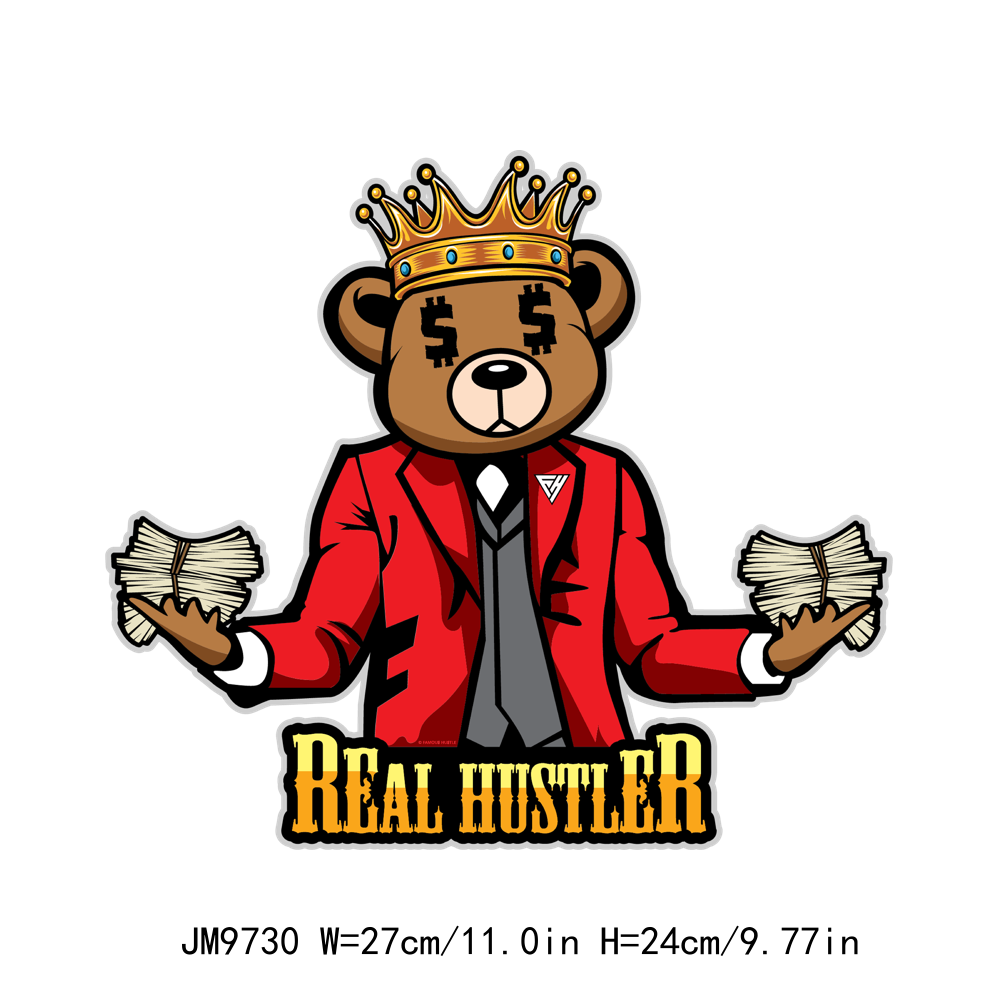 Heartless Hustle Bear Money Cash Out DTF Transfers