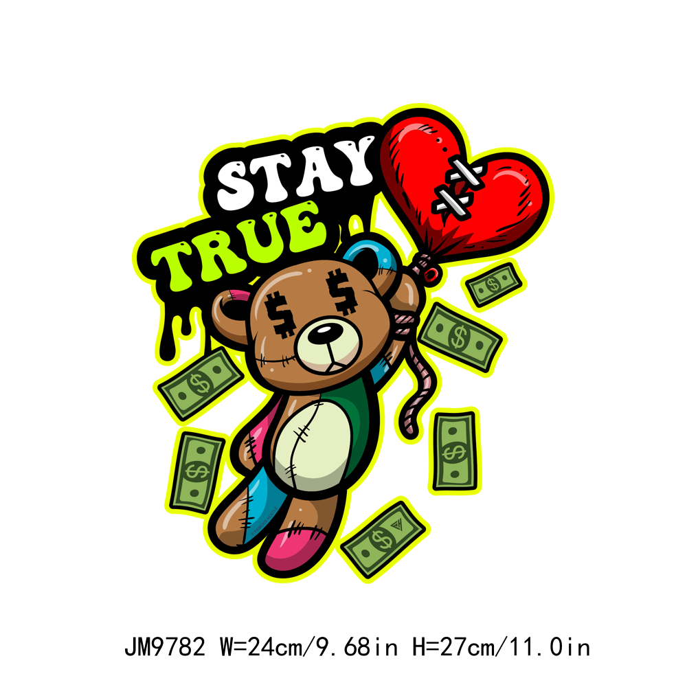 Big Money Dream Famous Hustle Bear DTF Transfers