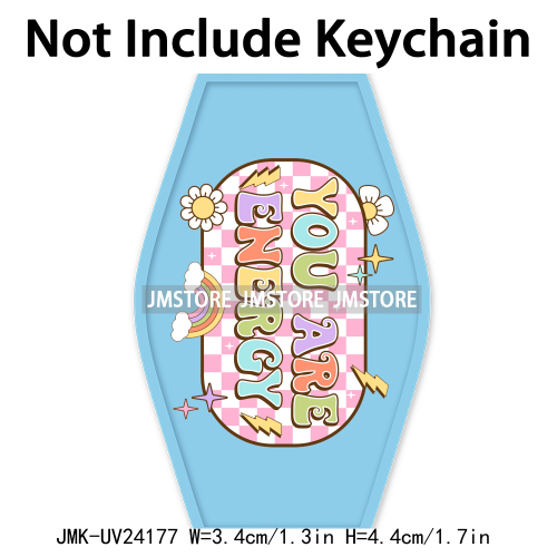 Anxious But Cute Mental Health Matters High Quality WaterProof UV DTF Sticker For Motel Hotel Keychain Self Love Motivational