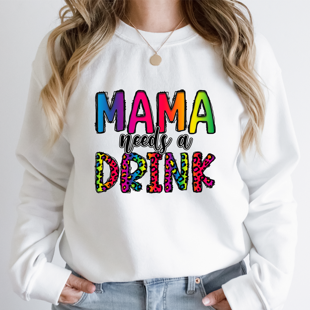 Colorful Blessed Mom Life Flower DTF Transfers