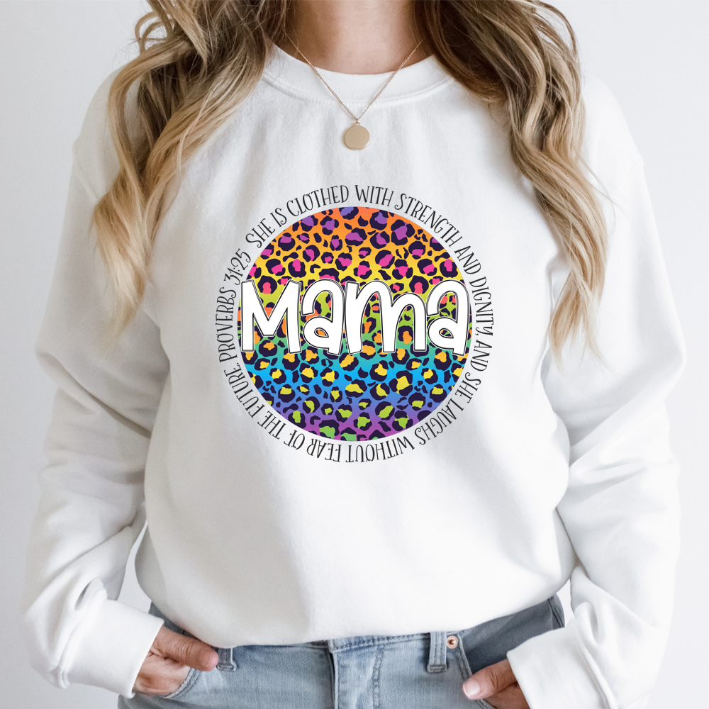 Full Color Mama Letters DTF Transfers