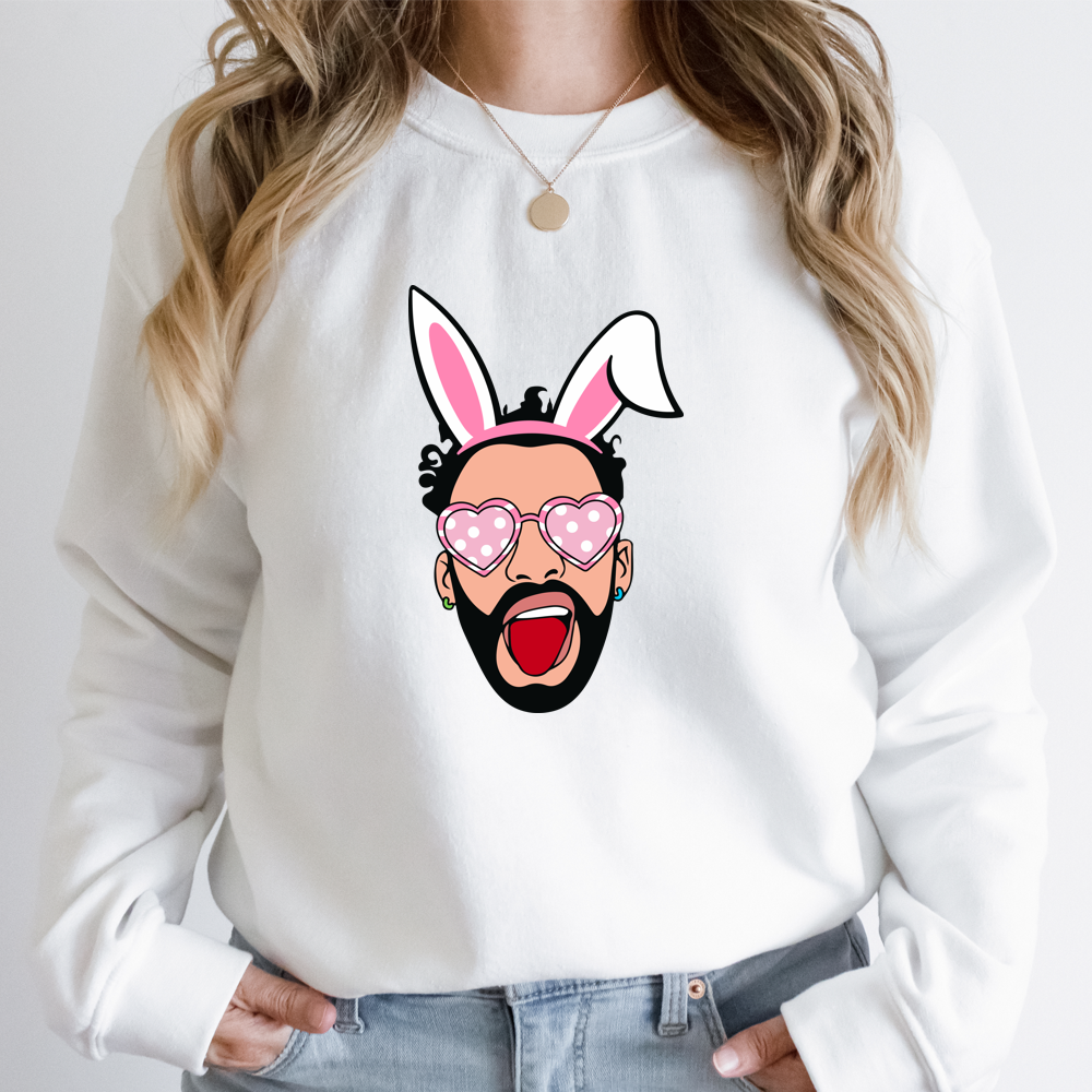 Easter Bad Bunny Kisses DTF Transfers