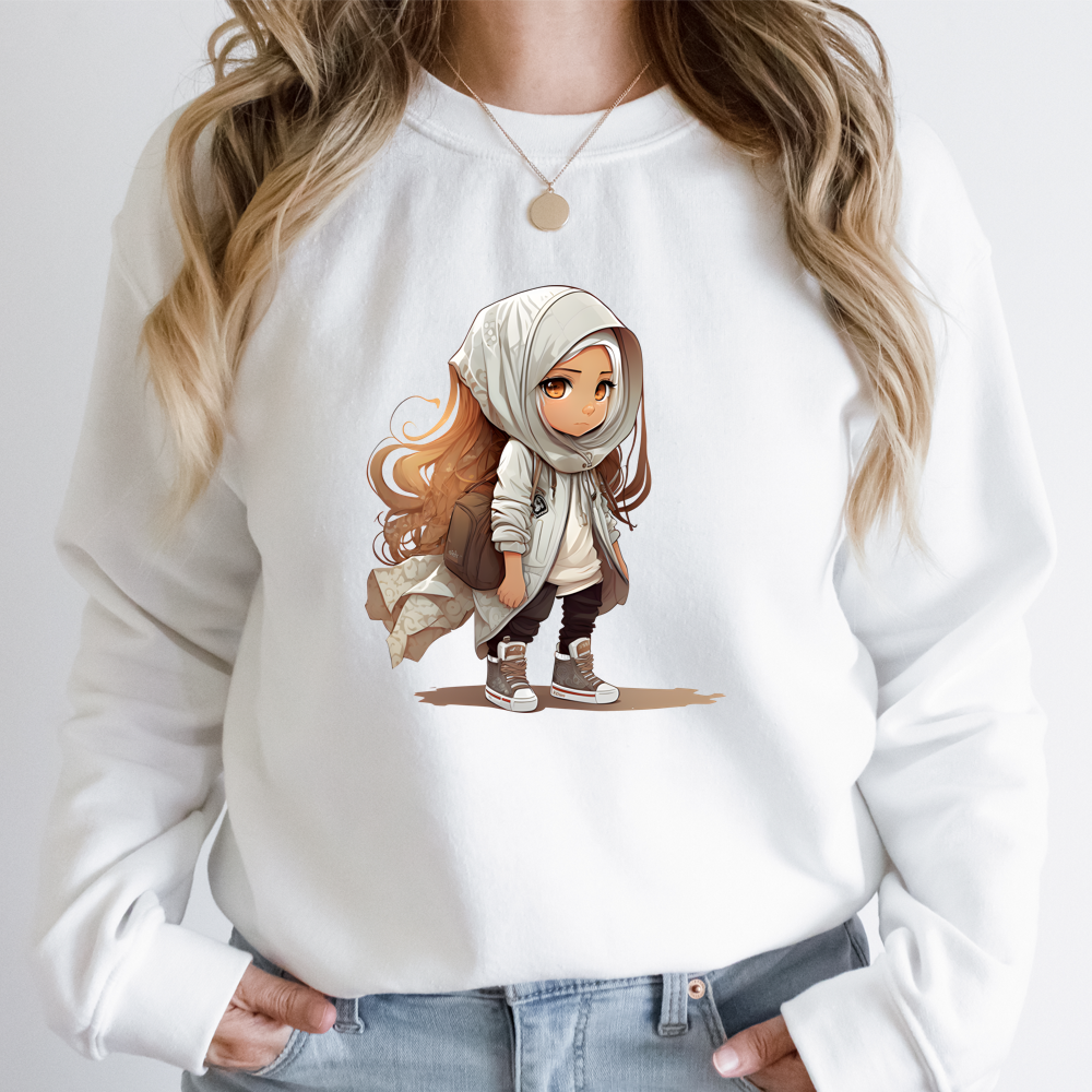 Hijab Chibi Girl DTF Transfers