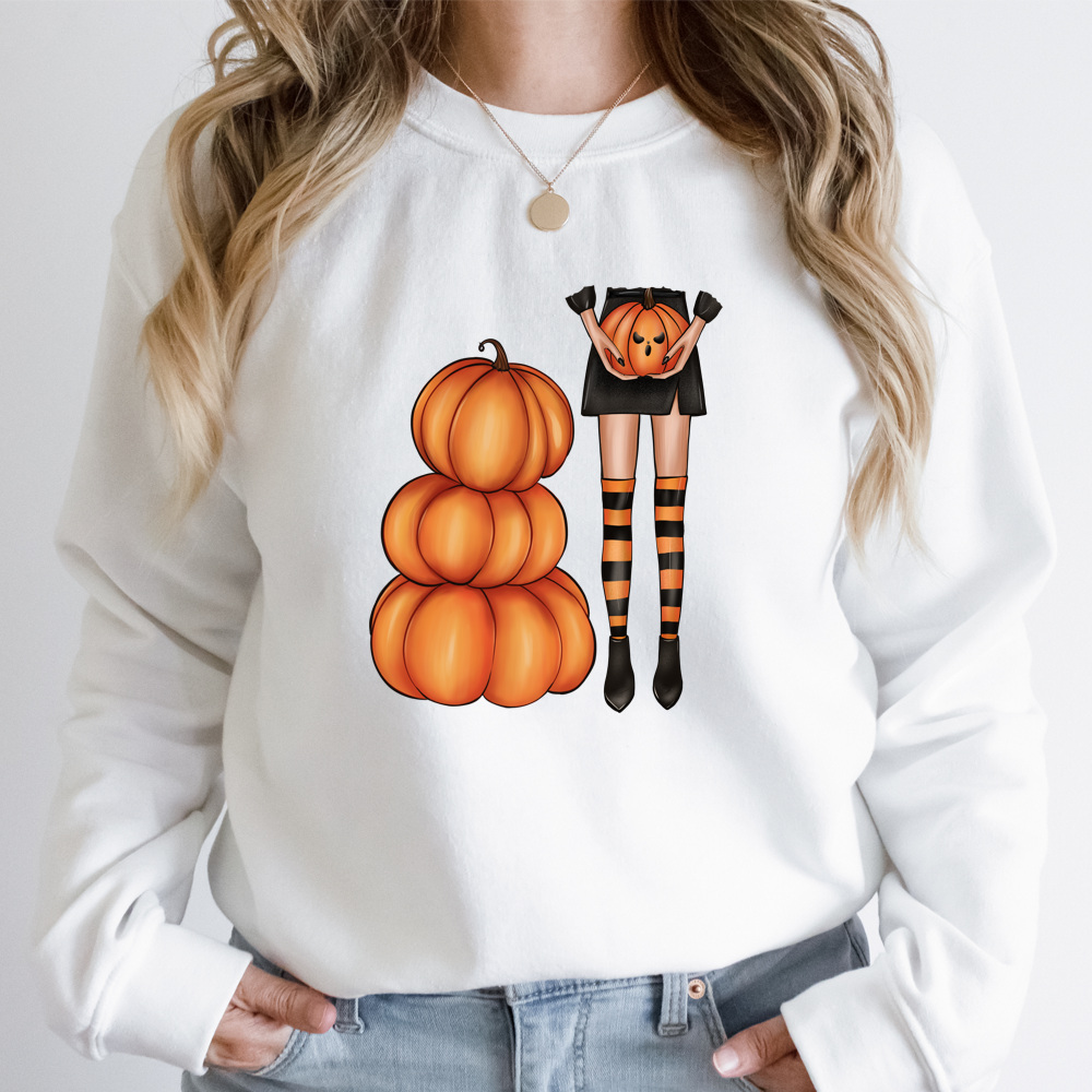 Halloween Pumpkin Girl DTF Transfers