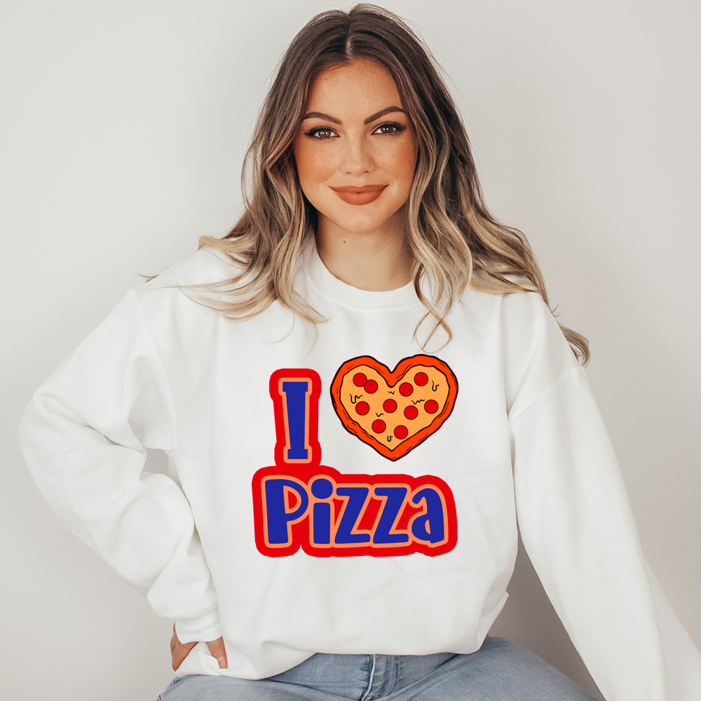 I love Pizza Valentine DTF Transfers