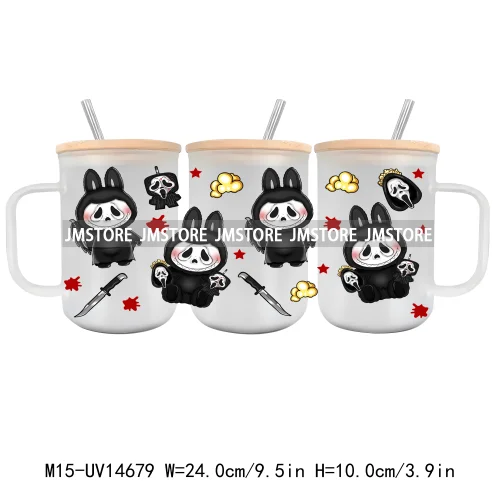 Sports Cartoon Characters UV DTF Cup Wrap Ready To Apply Waterproof High Quality Custom Prints For 15OZ Glass Mug Cup Tumbler
