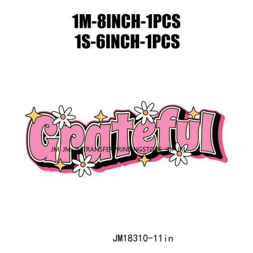 Iron On Prioritize Your Peace Princess Vibes Kindness Grateful Affirmation Saying Quotes DTF Transfers Stickers For T-Shirts Bag