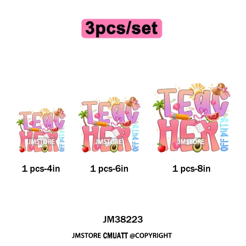 Tropical Summer Tequila Cocktail Drink Sunsets Salty Beach Vibes Logo Iron on DTF Transfers Stickers Ready to Press for Clothing