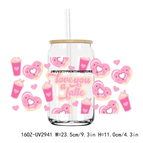 Mexican Valentina Pan Dulce Lollipop UV DTF Sticker For 16OZ Libbey Glass Cup Can Wrap Transfer Sticker Custom Labels DIY Logo