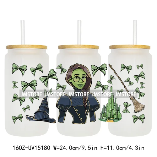 Cartoon Princess Coquette Mermaid 16OZ UV DTF Cup Wraps Ready To Apply Waterproof Transfer Stickers For Libbey Glass Can Tumbler