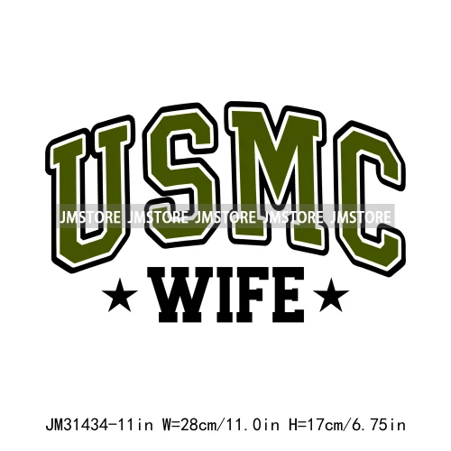 Happy Proud Marine Family Quotes I Raised Love Mine Military Pride Iron On DTF Transfers Stickers Ready To Press For Hoodies